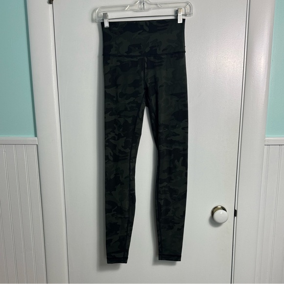 Lululemon Wunder Under High-Rise Tight 28" Incognito Camo Multi Gator Green 4 - Picture 2 of 11
